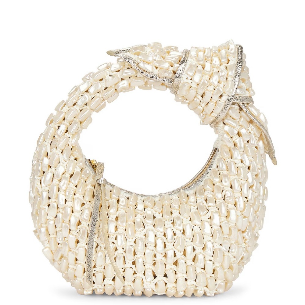 Poolside The Josie  Knotted Top Handle Pearl Bag - Picture 7 of 16